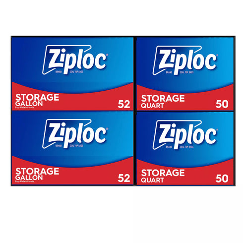 Ziploc Storage Bag Variety Pack, 204 ct.